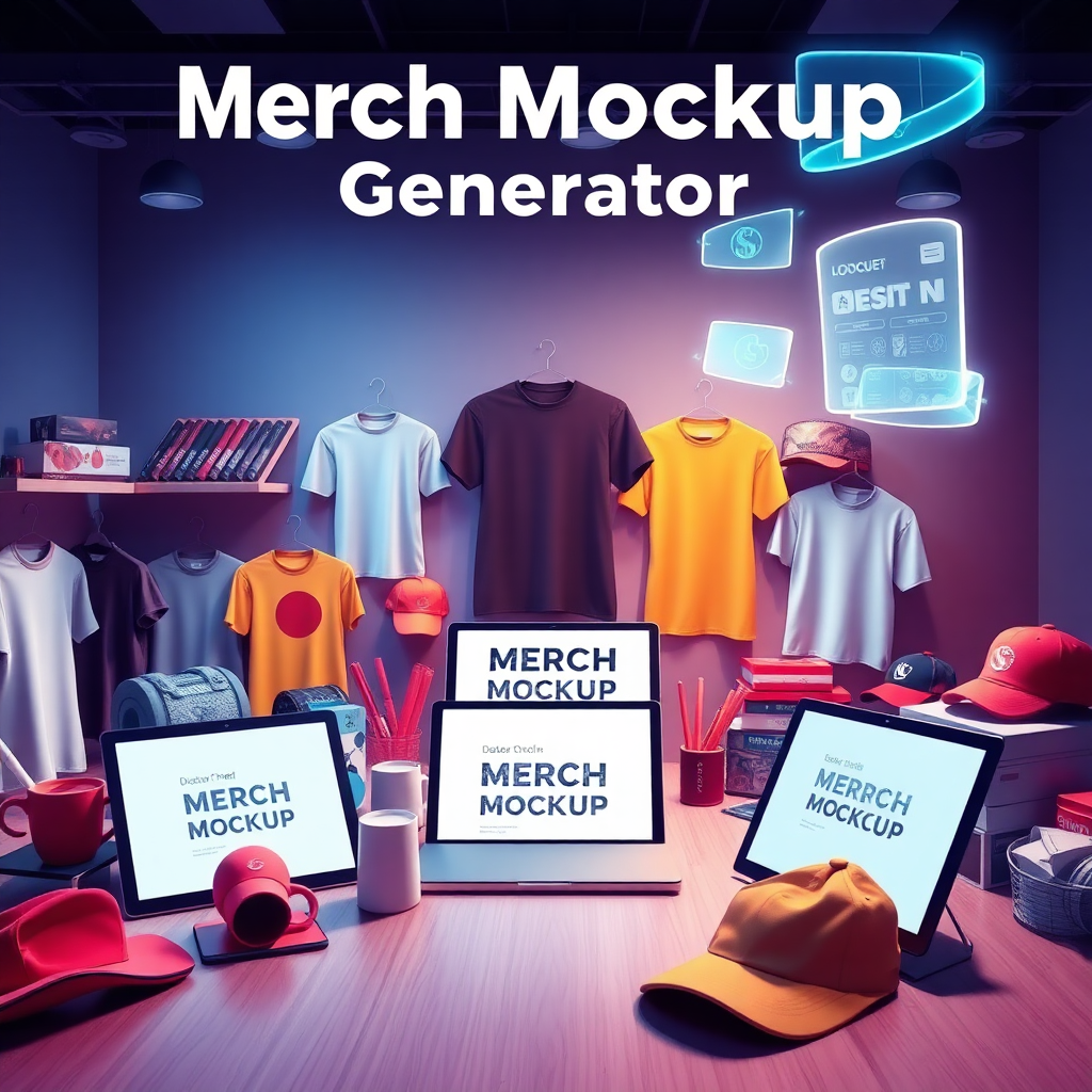 Merch Mockup Generator Push By AI